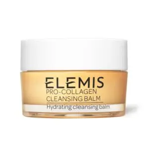 Elemis Pro-Collagen Cleansing Balm, luxury best facial cleanser for mature skin with rose and elderberry