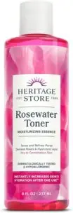 Heritage Store rosewater facial toner spray