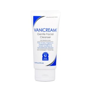 Vanicream Gentle Facial Cleanser for ultra-sensitive mature skin, fragrance-free formula