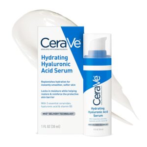 CeraVe Hydrating Hyaluronic Acid Serum for mature skin over 40