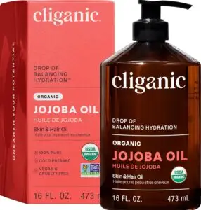 Cliganic jojoba oil for anti-aging skincare