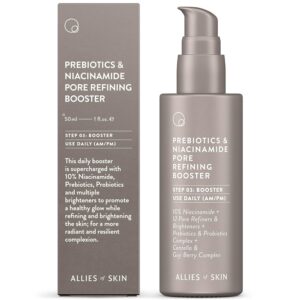 Allies of Skin Prebiotics and Niacinamide Pore Refining Booster for mature skin