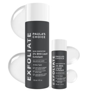 "Paula's Choice 2% BHA Liquid Exfoliant best exfoliators for mature skin"
