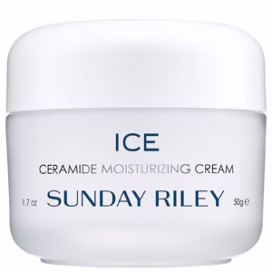 "Sunday Riley ICE Ceramide Moisturizing Cream overnight mask"