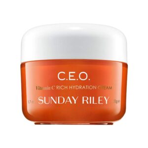 "Sunday Riley CEO Vitamin C Rich Hydration Cream brightening"