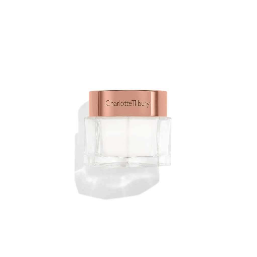 Charlotte Tilbury Magic Cream jar and texture for mature skin over 40